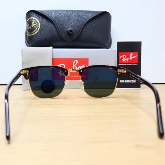 RayBan Polarized Clubmaster Classic Tortoise RB3016 main image 4